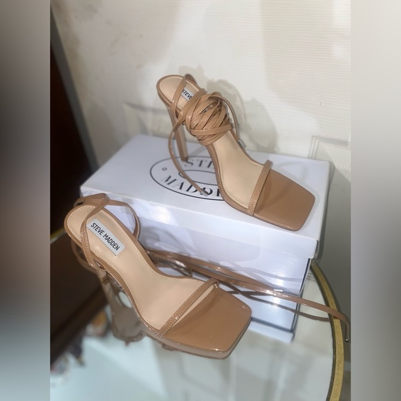 🤎NEVER WORN! Steve Madden Heels | Wrap-Around | Tan | Size 9.5 | 4.5 in. - Picture 15 of 15